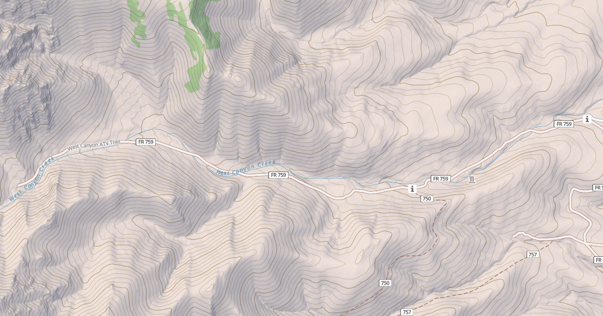 Map preview of WEST CANYON