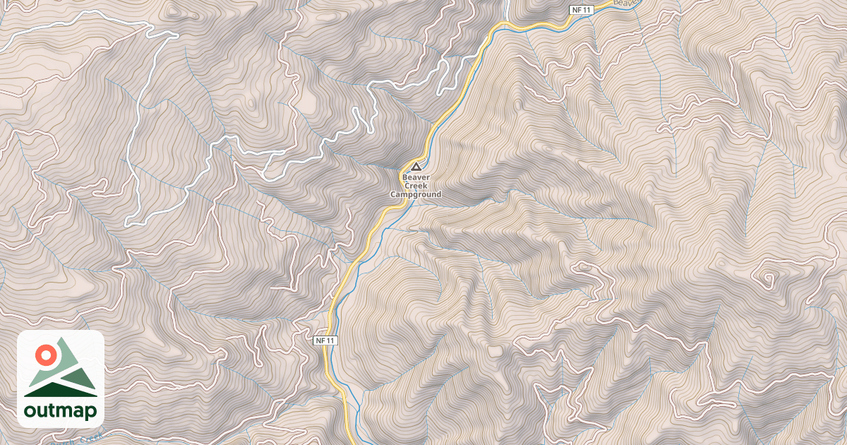Map of BEAVER CR
