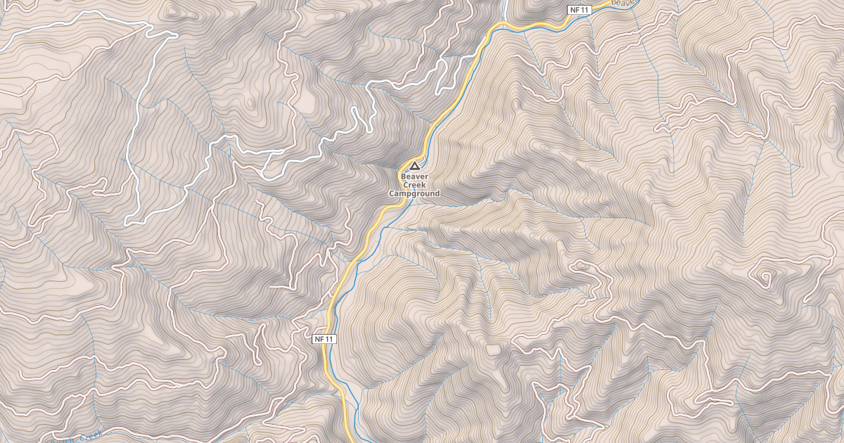 Map preview of BEAVER CR