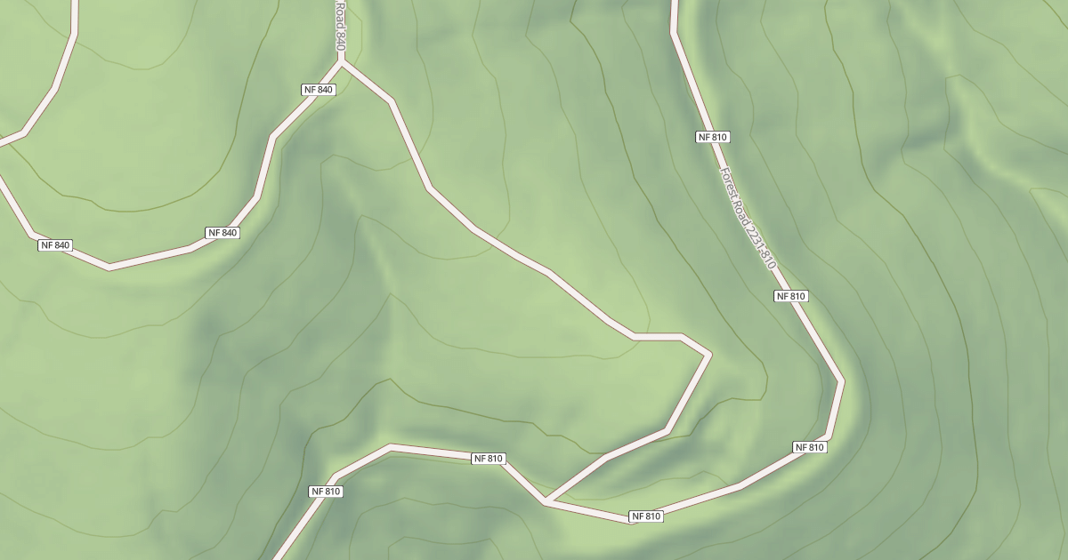 Map preview of USFS National Forest System Roads {0D670116-BCC2-43E0-9B74-F255BBF36459}