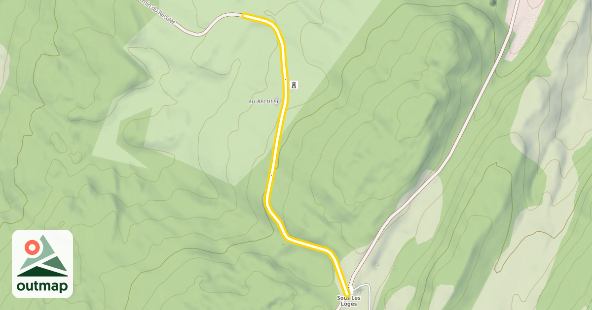 Map of Chemin du Reculet