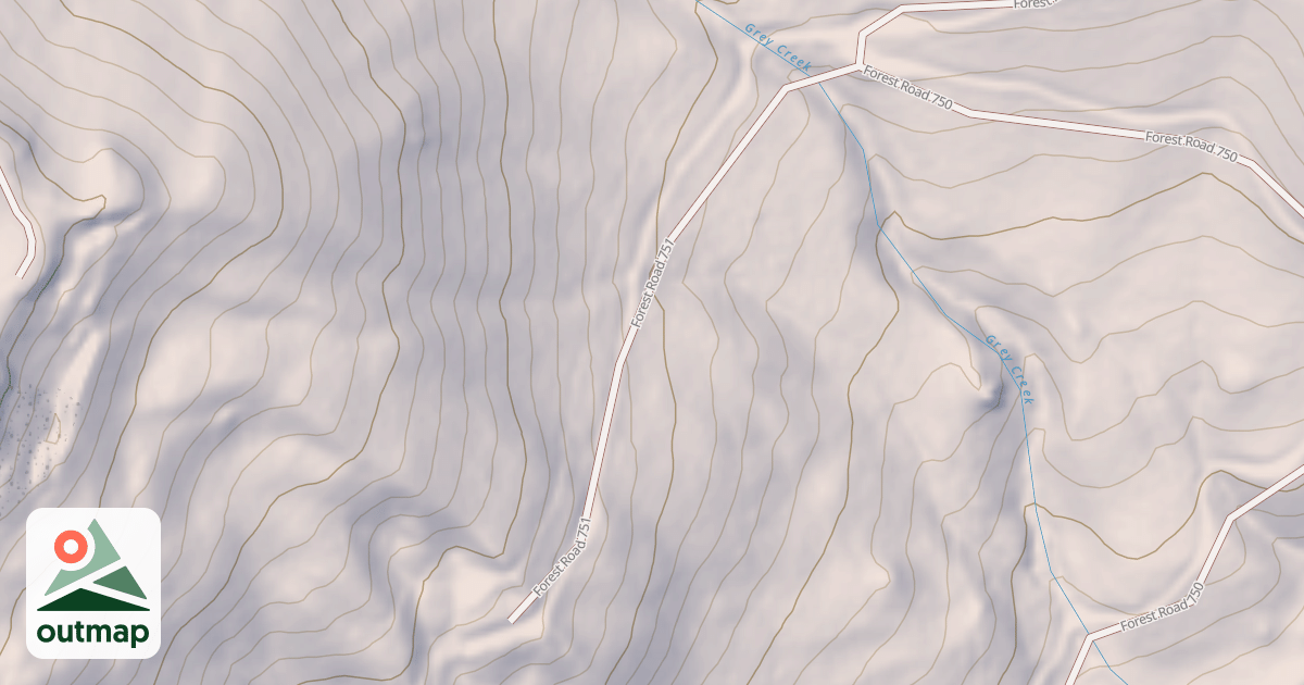 Map of SOUTH GREY CREEK
