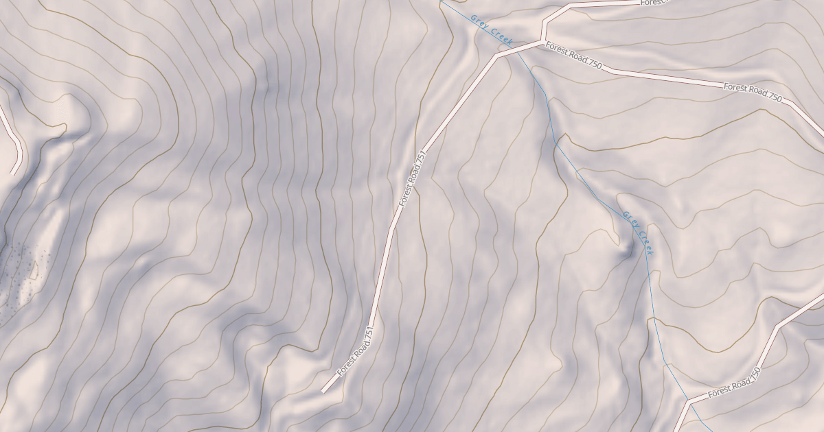 Map preview of SOUTH GREY CREEK