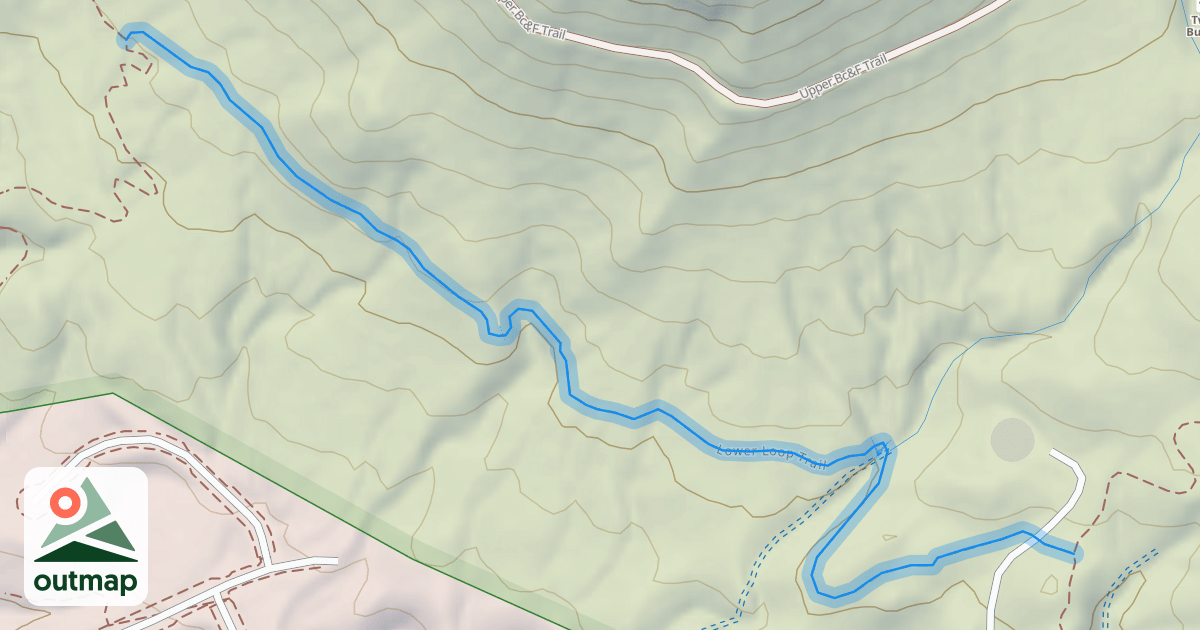 Map of Lower Loop Trail