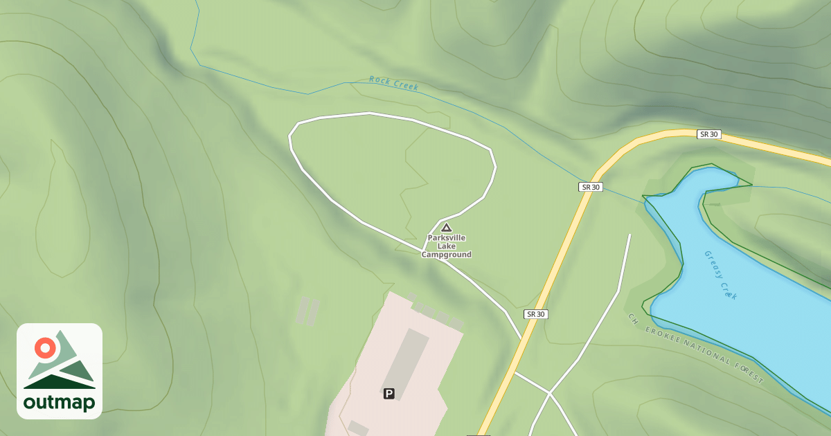 Map of PARKSVILLE CAMPGROUND