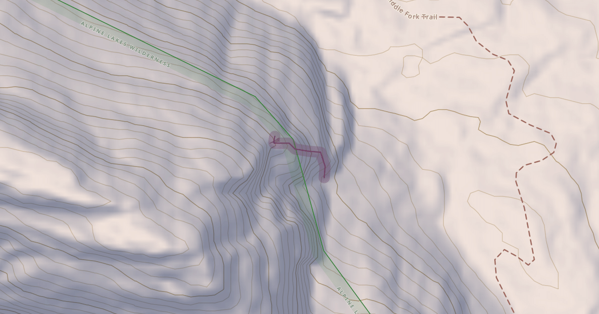 Map preview of Rappel Route