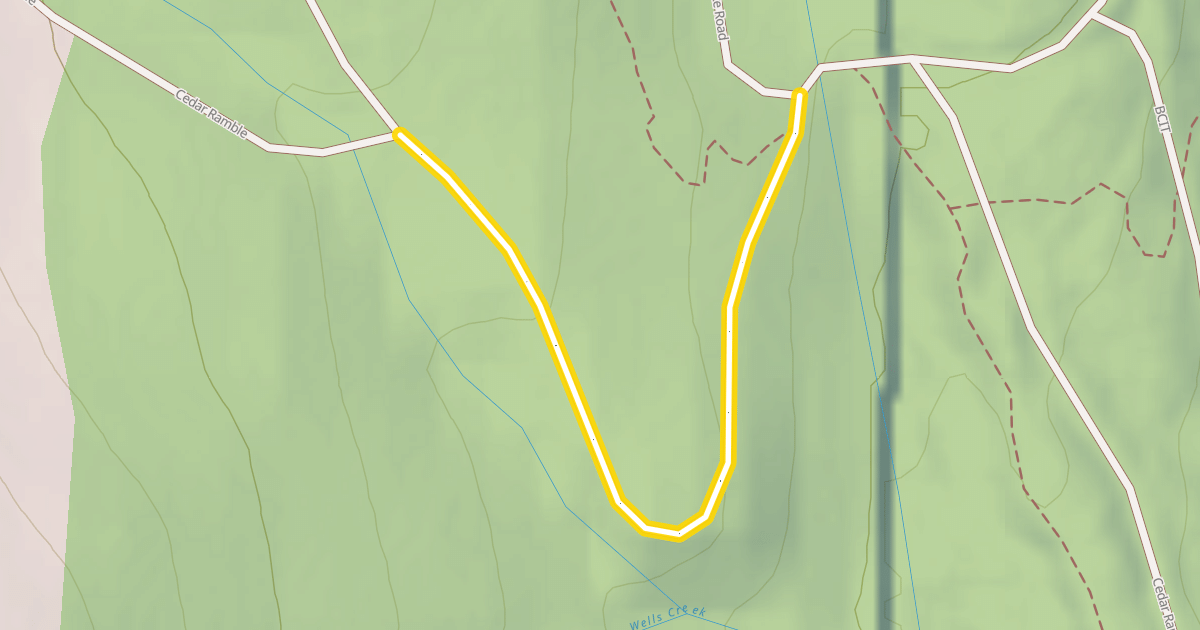 Map preview of Cedar Ramble