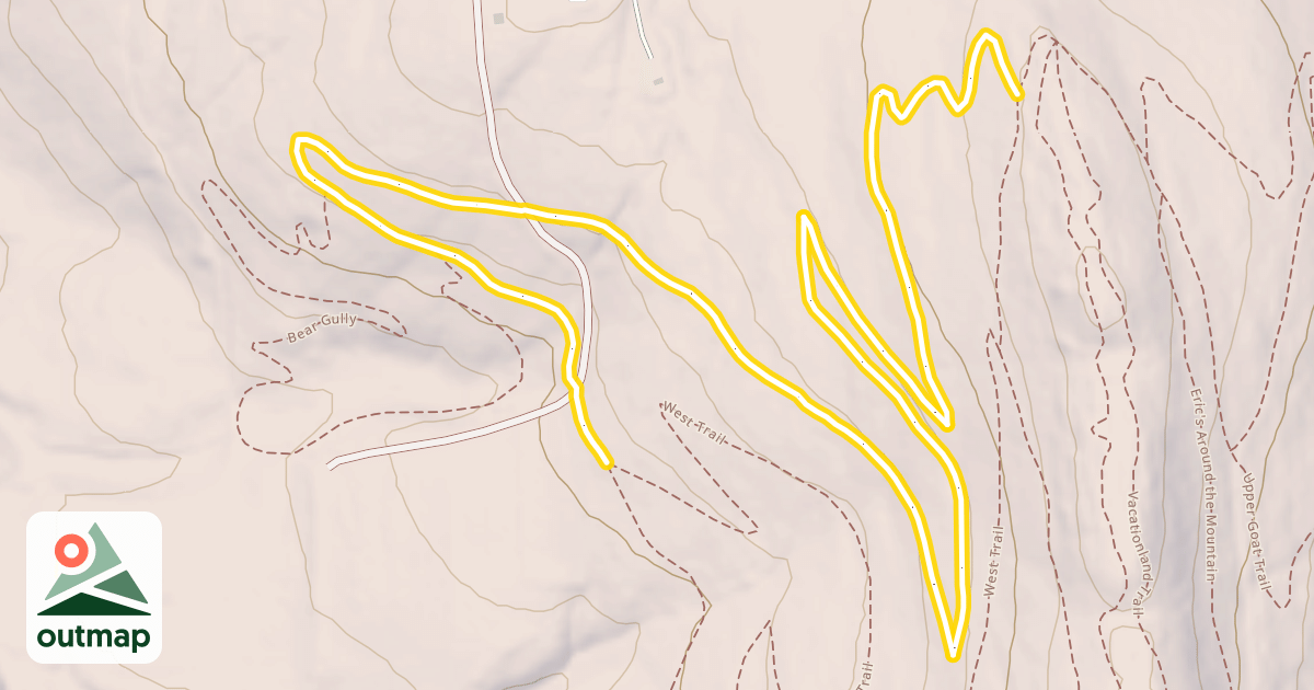Map of West Trail