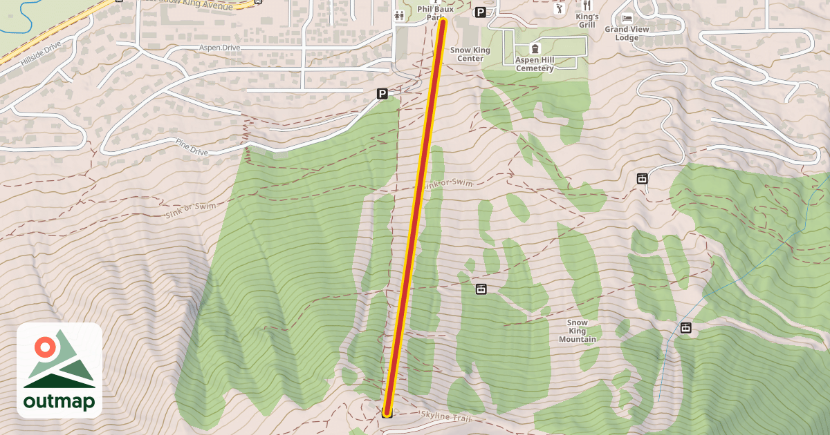 Map of Summit Gondola