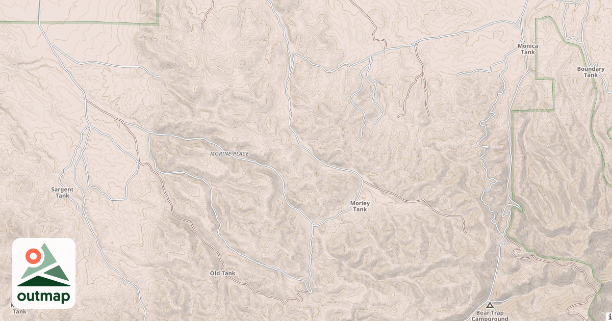 Map of OLD CANYON