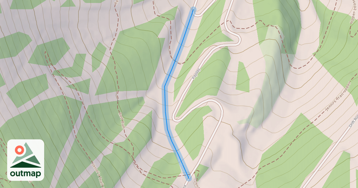 Map of Lower Silver Skis