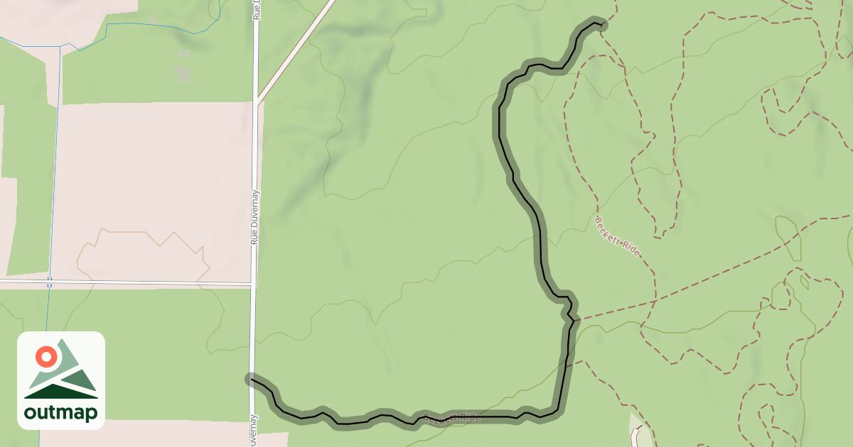 Map of Beckett Ride