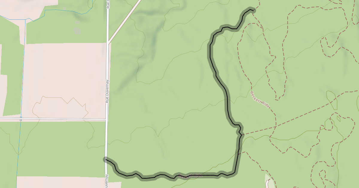 Map preview of Beckett Ride