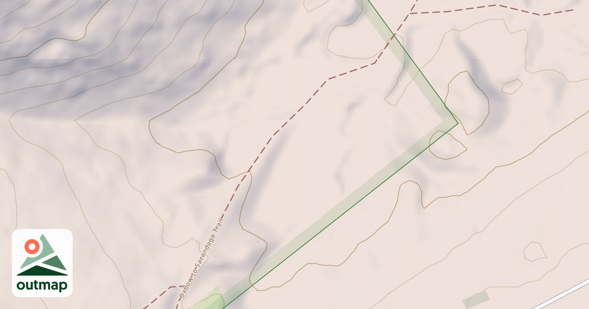 Map of Oxbow To Sacandaga Lake Trail
