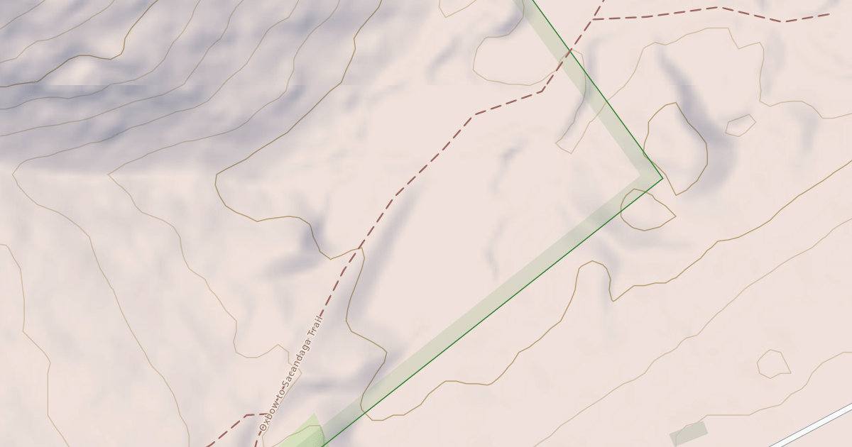 Map preview of Oxbow To Sacandaga Lake Trail