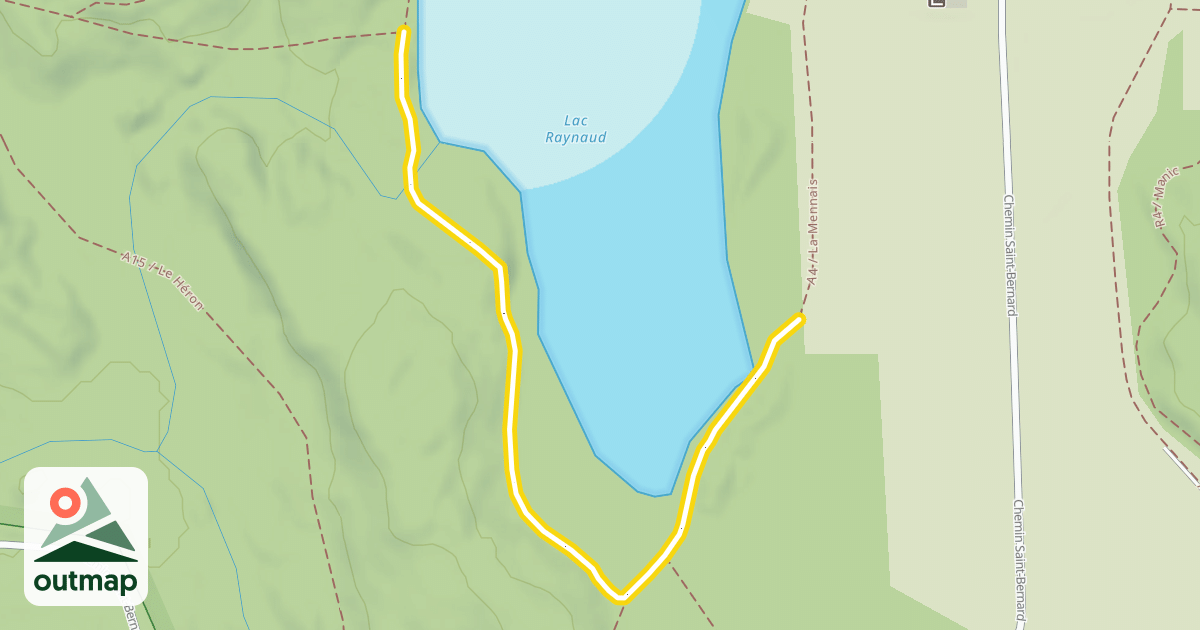 Map of A4 La Mennais