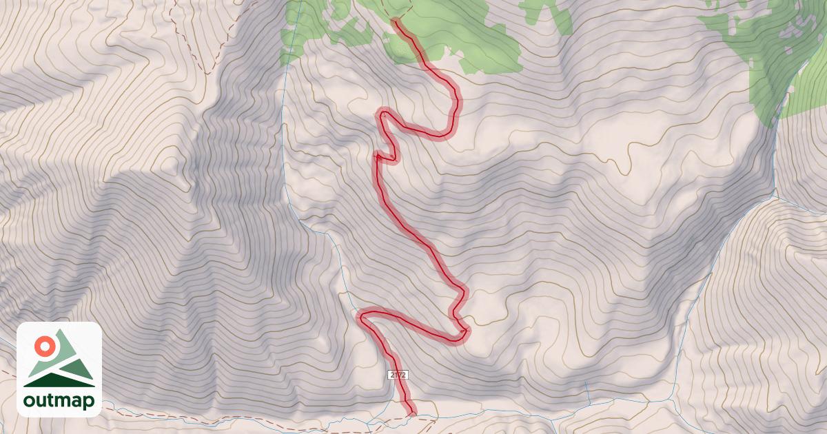 Map of Holman Ridge-Cabin Flat Trail
