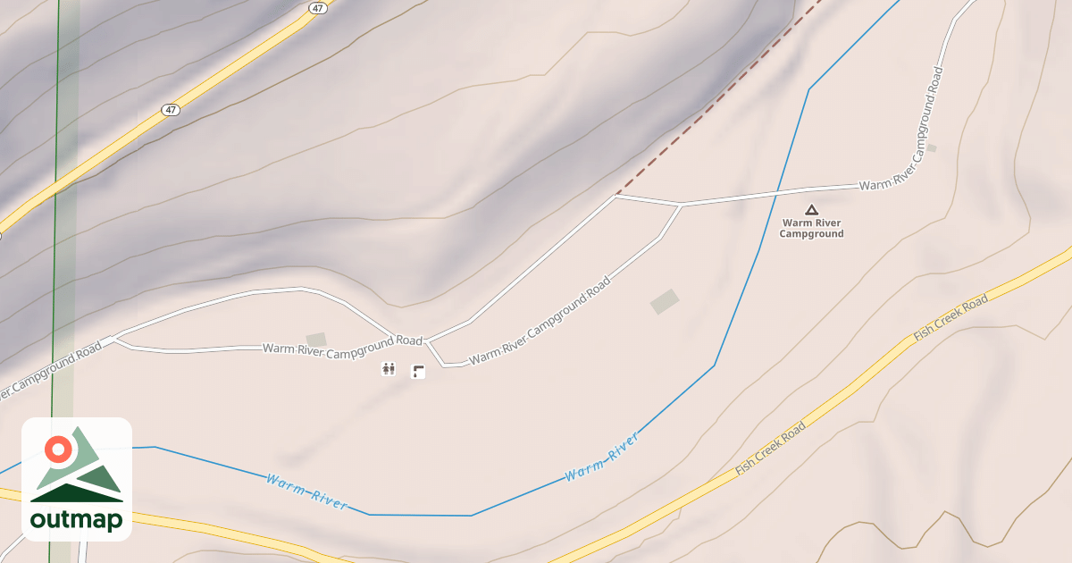 Map of WARM RIVER CG GROUP SITE
