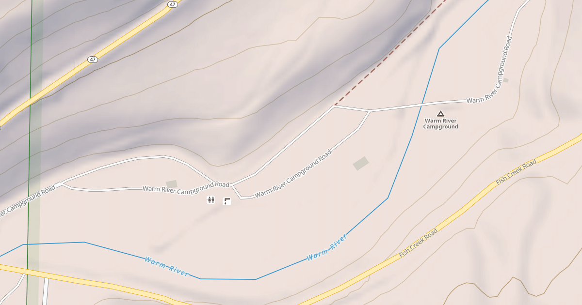 Map preview of WARM RIVER CG GROUP SITE