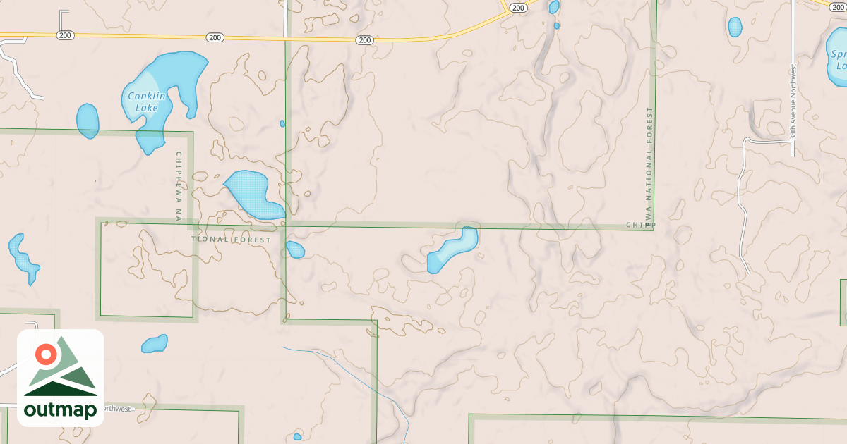 Map of MN 200 SPUR 3781
