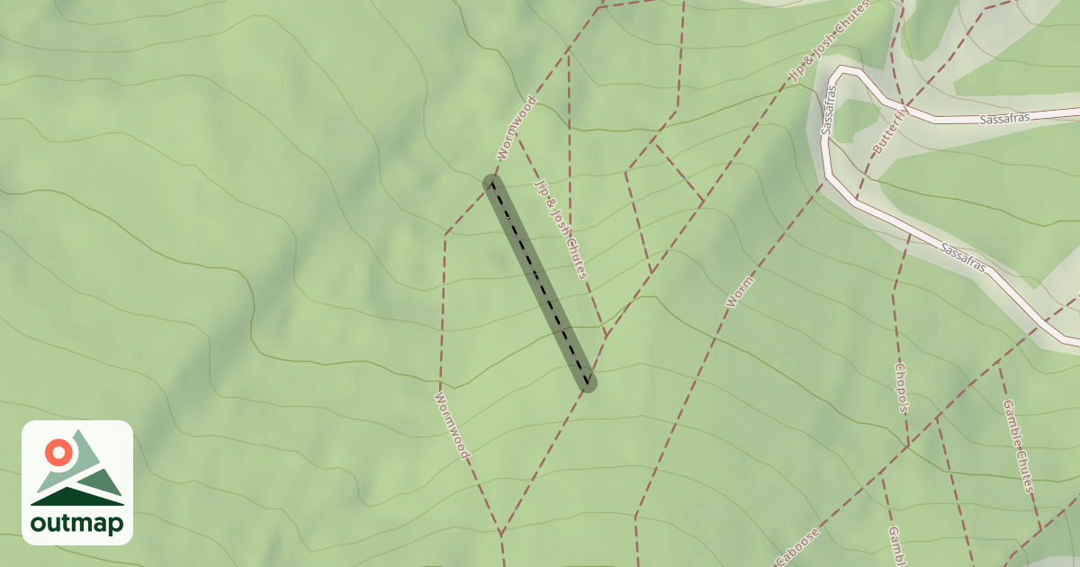 Map of Jip & Josh Chutes