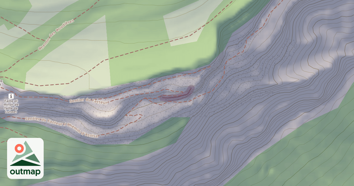 Map of Climbing Crag