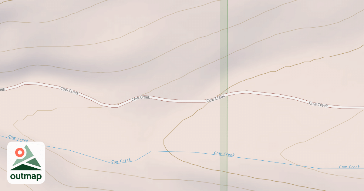 Map of COW CREEK