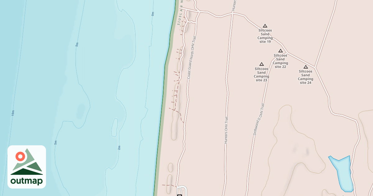 Map of Coast Guard North Ohv Trail
