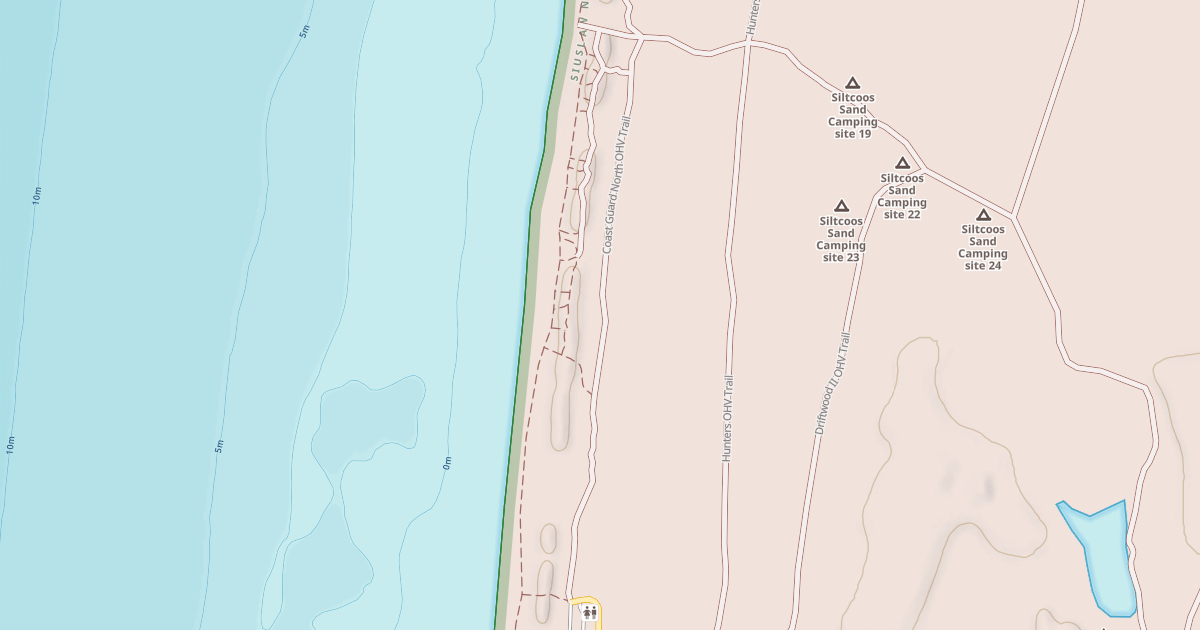 Map preview of Coast Guard North Ohv Trail