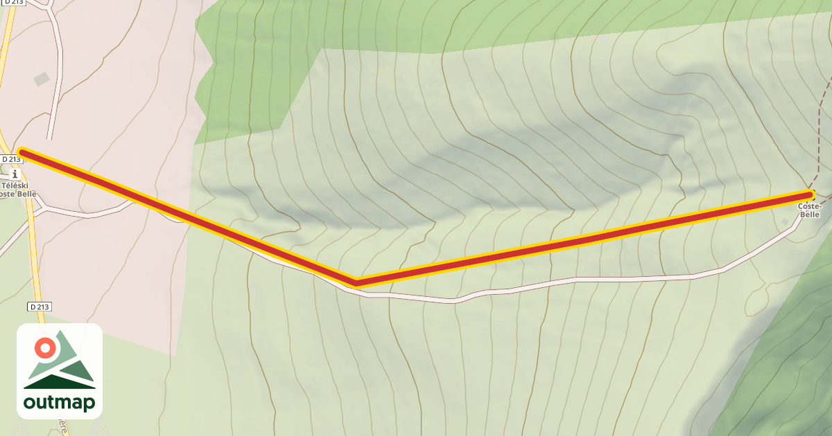 Map of Coste-Belle