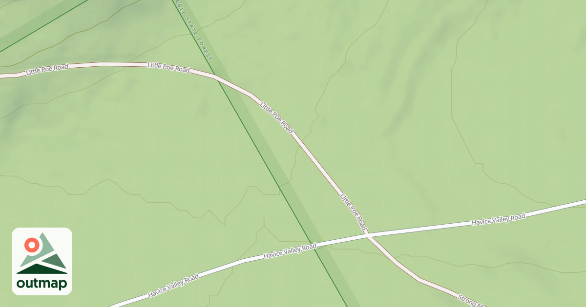 Map of Bald Eagle State Forest Snowmobile Trails