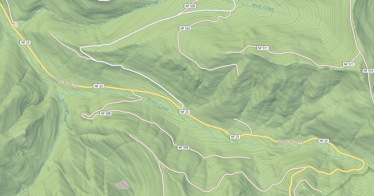 Map preview of HILLS CREEK