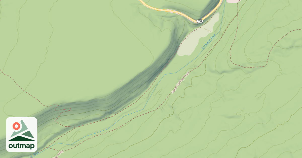 Map of Hickory Run State Park Trails