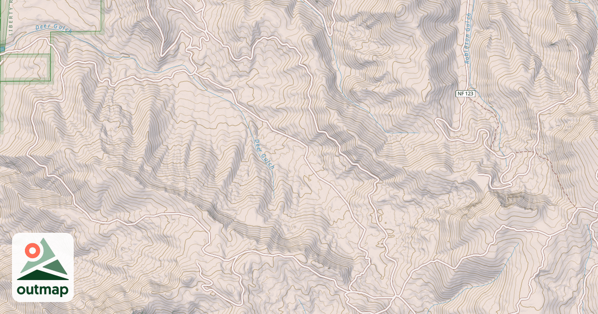 Map of DEER GULCH