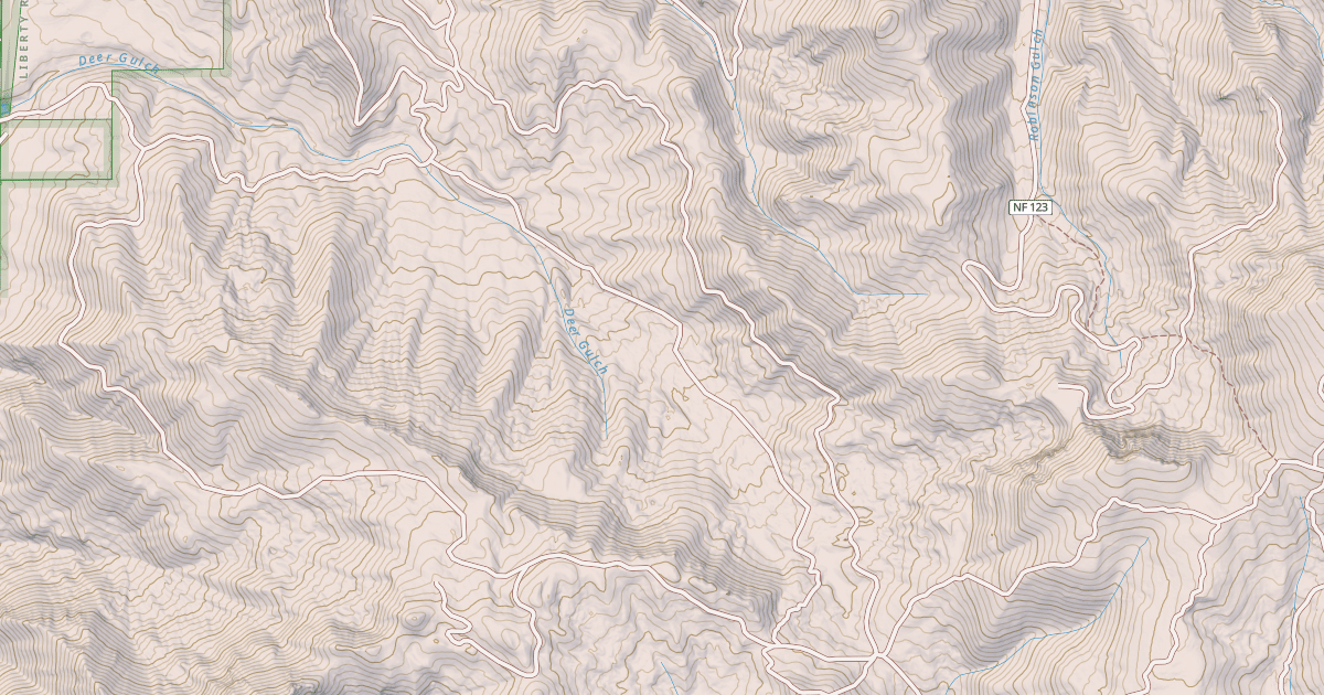 Map preview of DEER GULCH