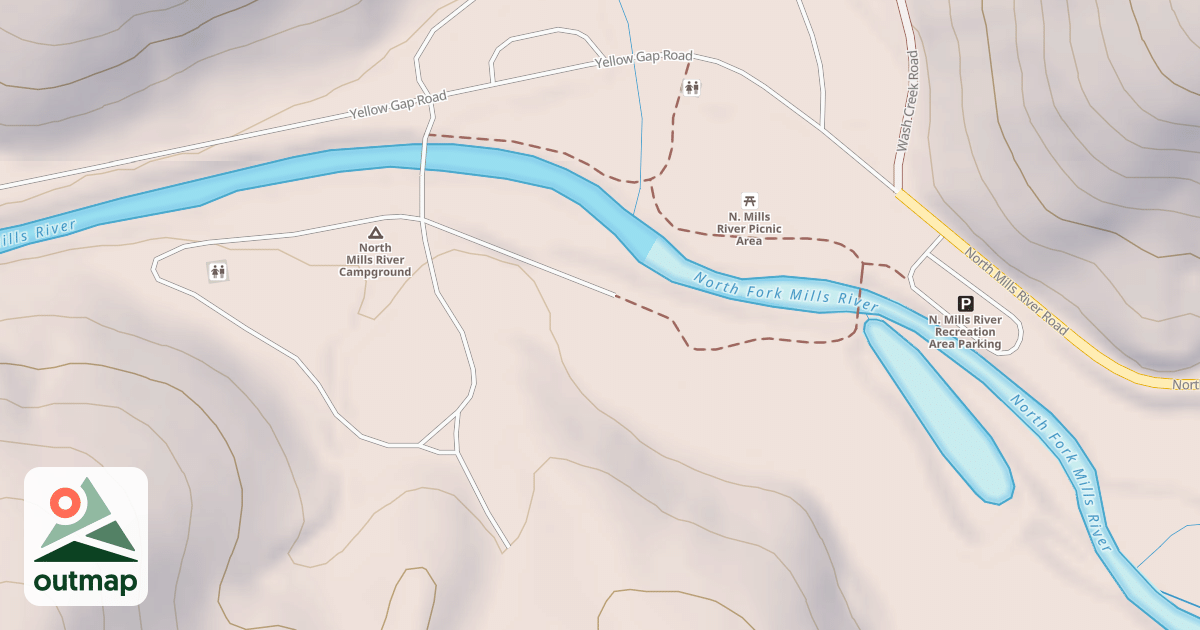 Map of N. MILLS RIVER REC AREA
