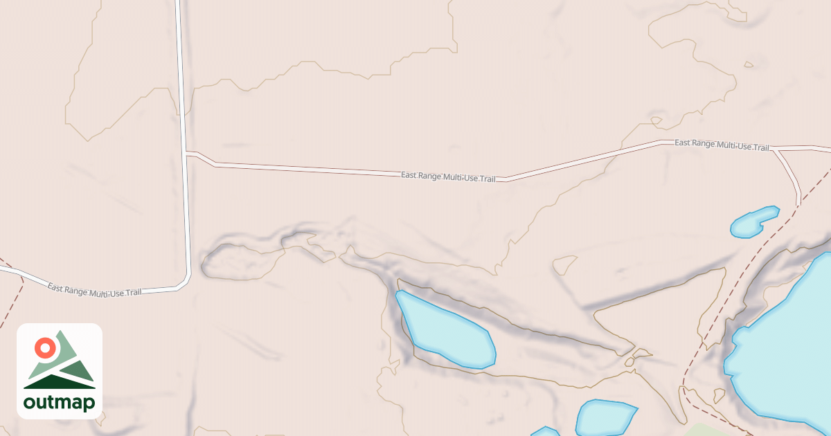 Map of East Range OHV Trail