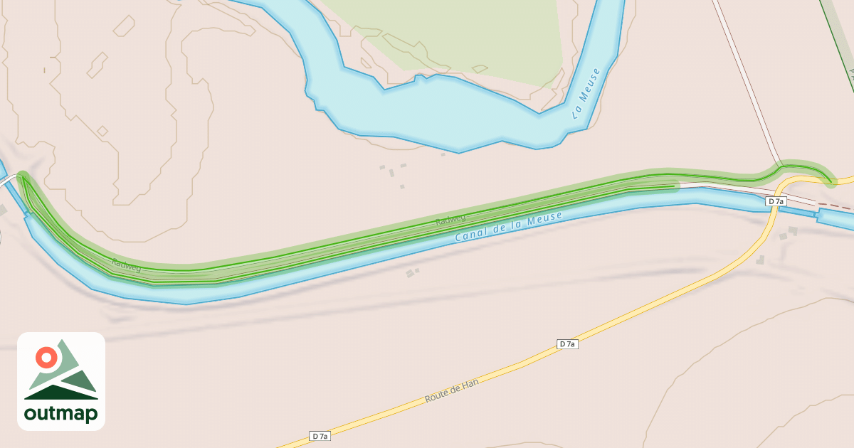 Map of Radweg in Meuse