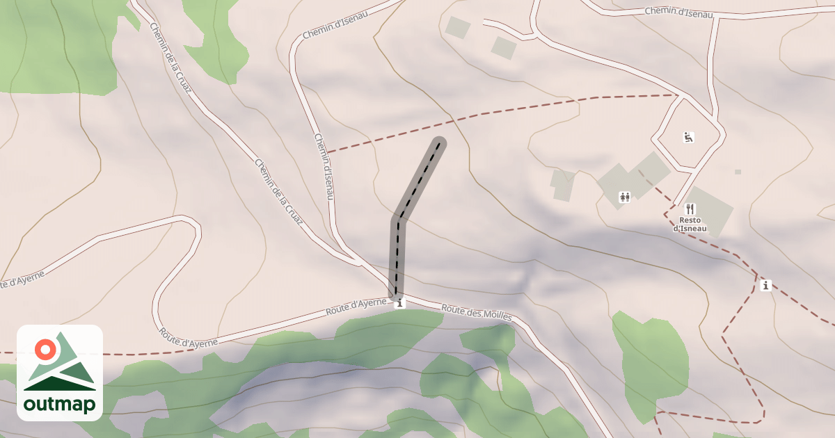 Map of (abandonné) piste
