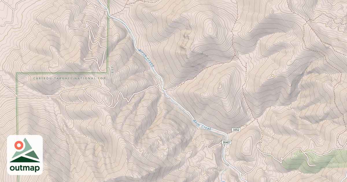 Map of BIRCH CREEK