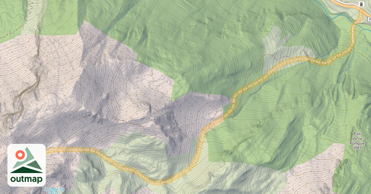 Map of Crête de la Duyère — Certamussat