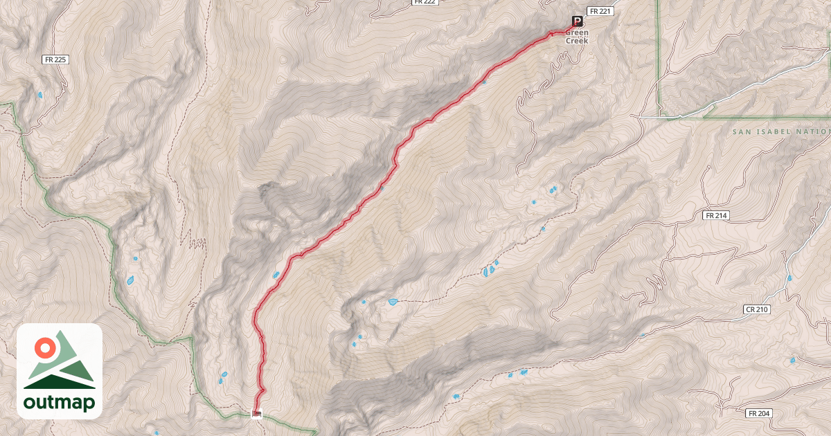 Map of Green's Creek