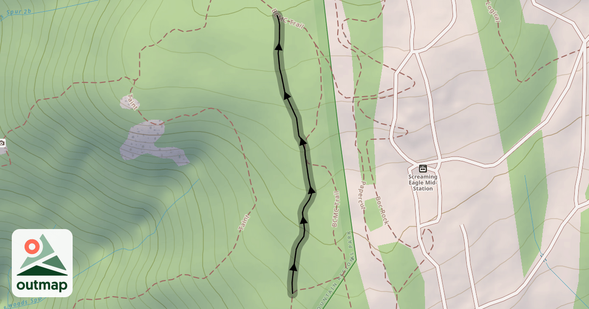 Map of BCMC Trail - West