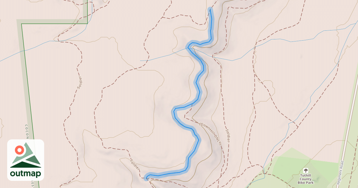 Map of Upper bridge Trail