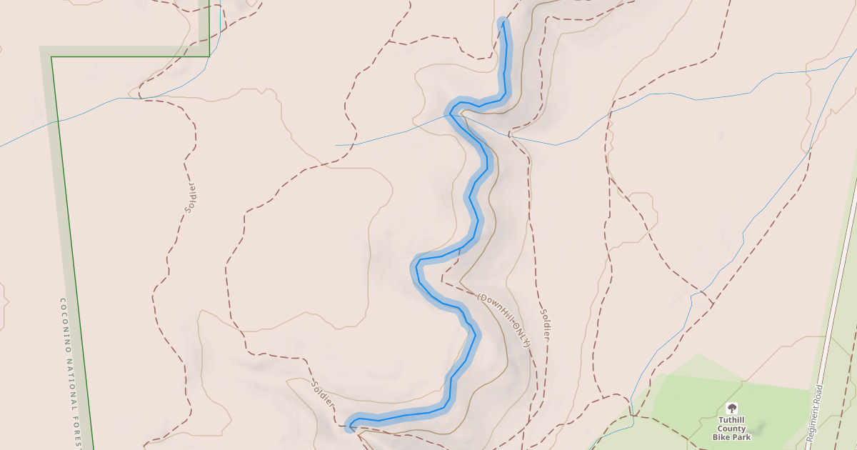 Map preview of Upper bridge Trail