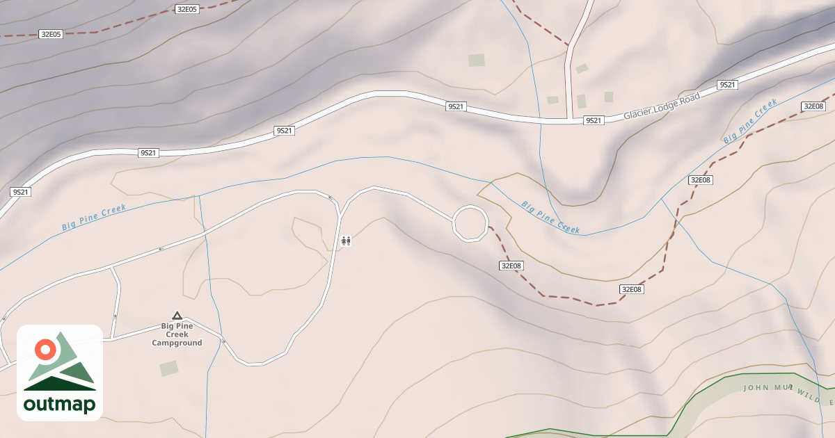 Map of BIG PINE CRK CG LOOP Q-071