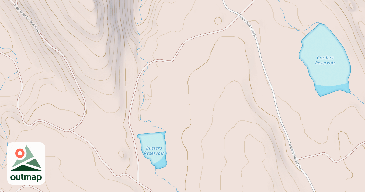 Map of BUSTER RESERVOIR