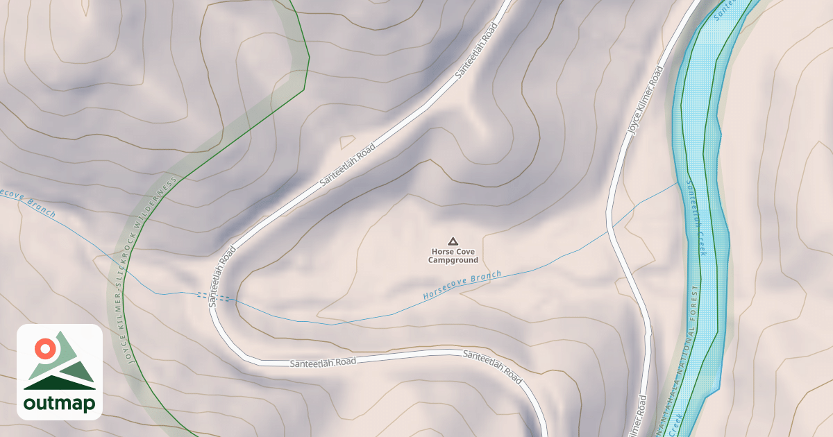 Map of HORSE COVE R. A.