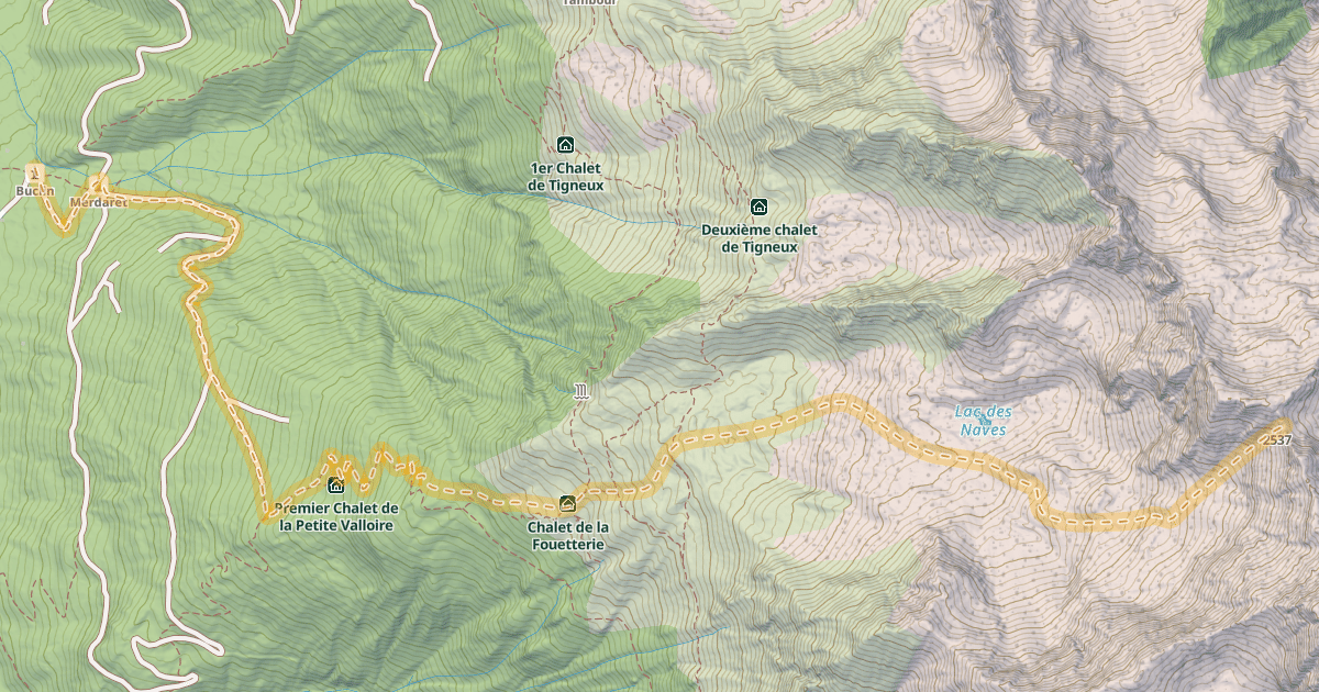 Map preview of Col des Pointes de la Porte d'Église — Le Grand Thiervoz