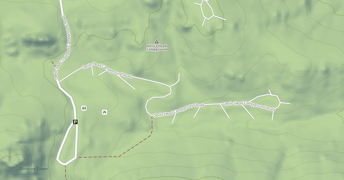 Map preview of DEVILS HEAD CG